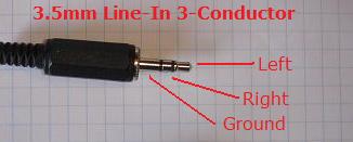 line-input connector pinout