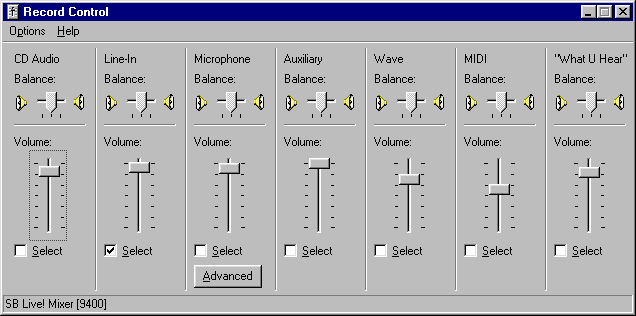 windows xp volume control