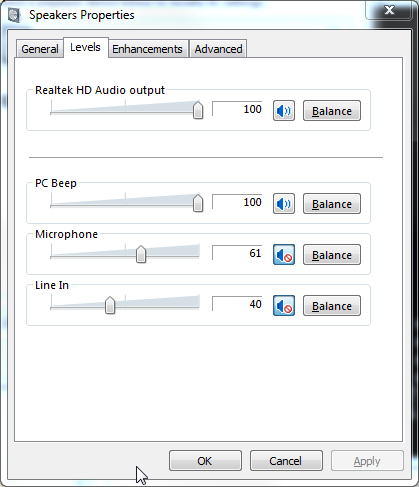 Microphone Mute Vista