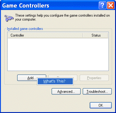 Context help icon in XP
