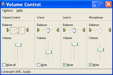 XP volume control