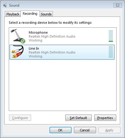 Record Sound With Microphone Vista